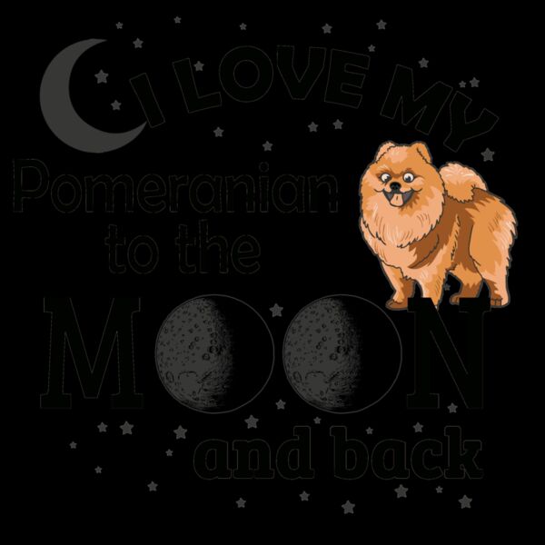 05 i love my Pomeranian black Thumbnail
