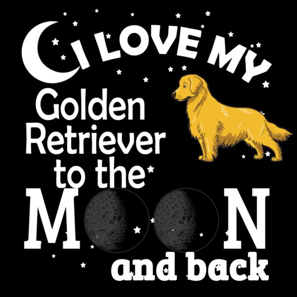 05 i love my Golden Retriever White Thumbnail