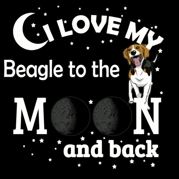 05 i love my Beagle white Thumbnail