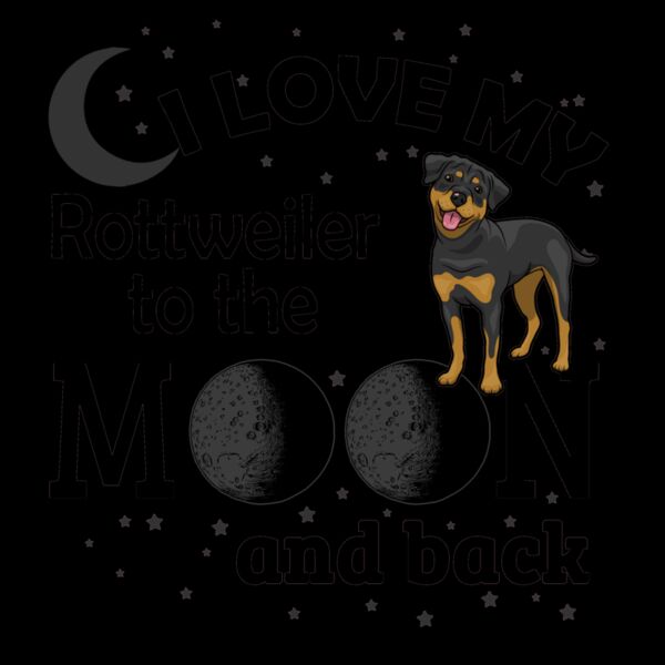 05 i love my Rottweil  black Thumbnail