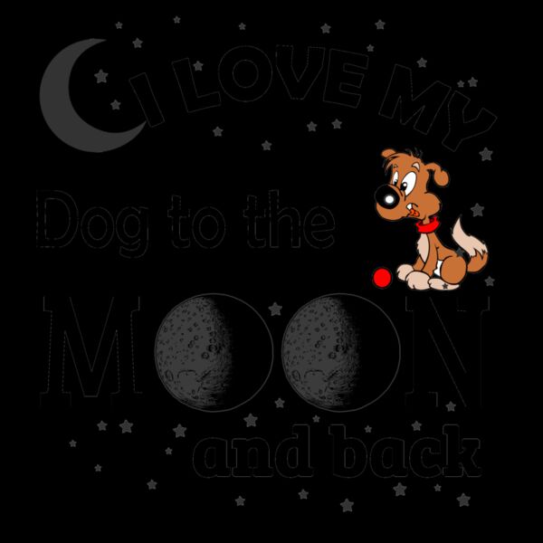 05 i love my Dog Black Thumbnail