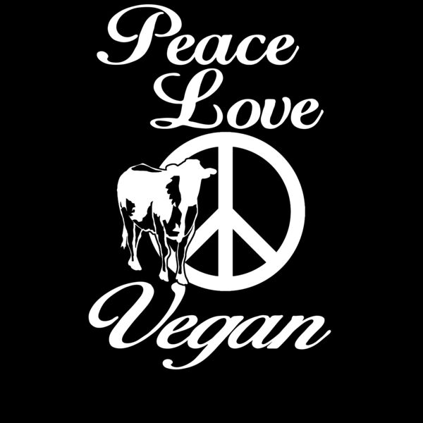 05 peace love vegan blackback Thumbnail