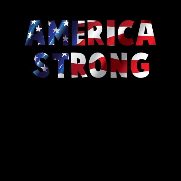America Strong Crew Neck T Shirt Thumbnail