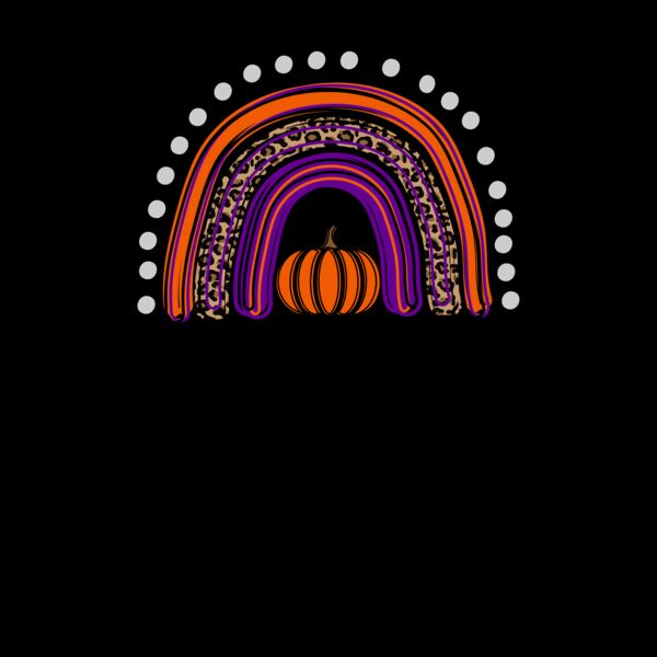 Halloween Rainbow Crew Neck T Shirt Thumbnail