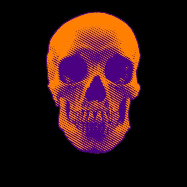 Halloween Skull V Neck Thumbnail