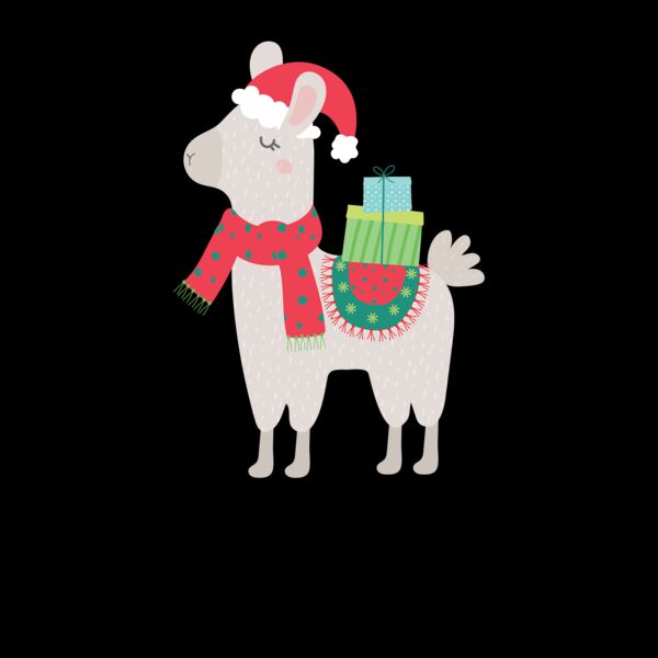 christmas llama clipart 02 Thumbnail