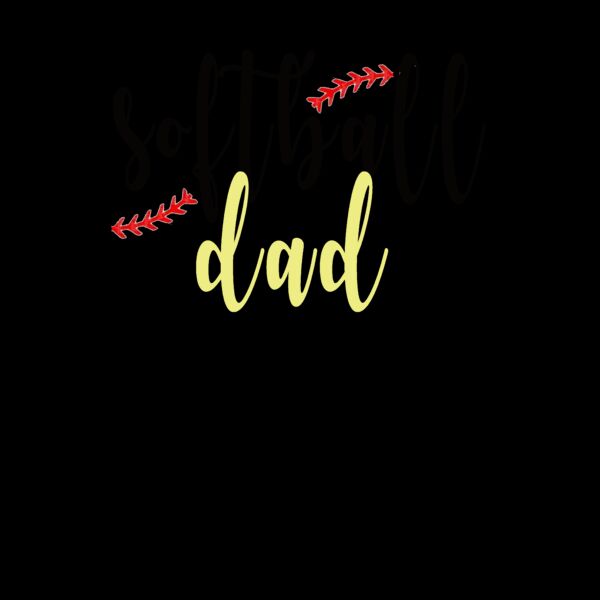 Softball Dad Crew Neck T Shirt Thumbnail