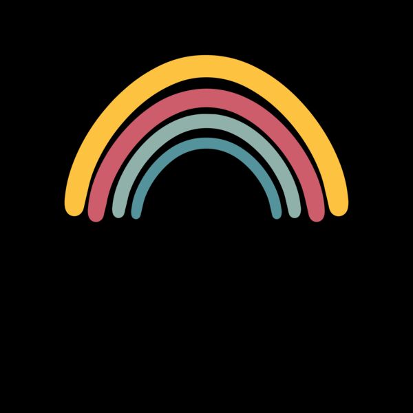 Mama Rainbow Heart Crew Neck T Shirt Thumbnail