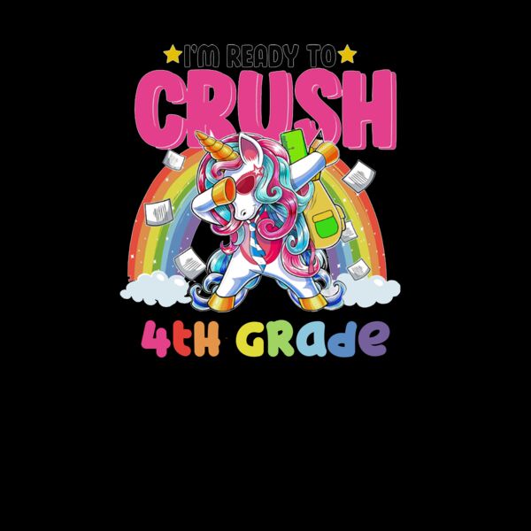 Unicorn Crush 4th Grade T Shirt Thumbnail