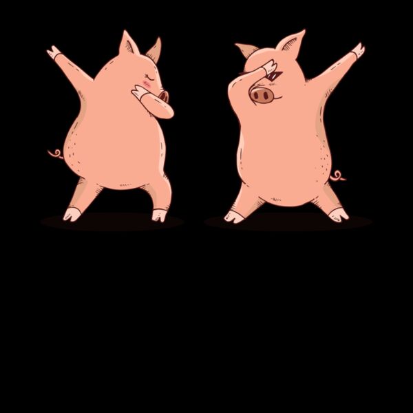 Dabbing Pigs Kids T Shirt Thumbnail