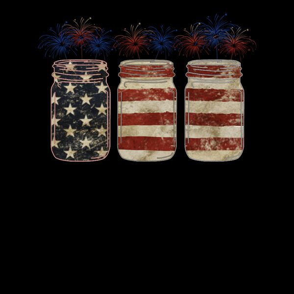 Mason Jar Fireworks T Shirt Thumbnail