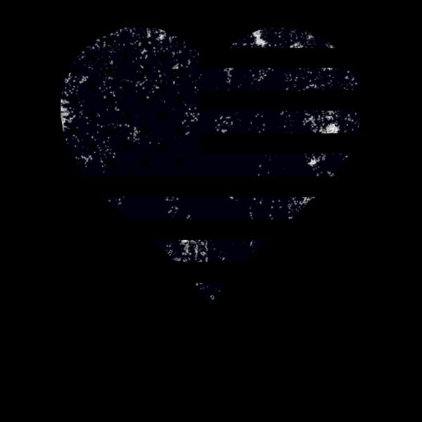 Flag Heart T Shirt Thumbnail