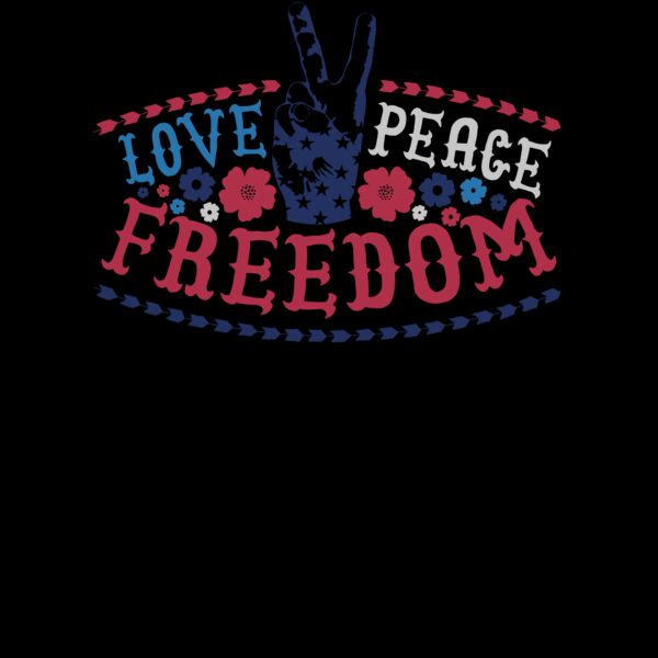 Love Peace Freedom Curvy Collection V Neck Thumbnail