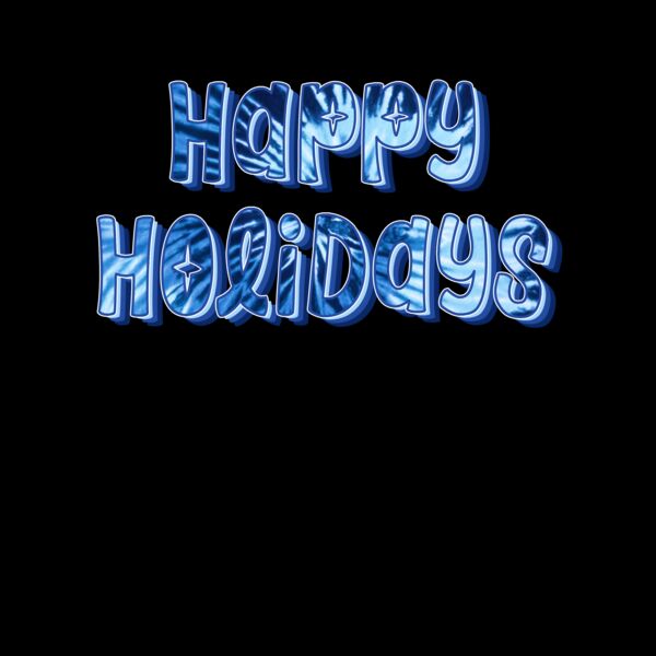 Tie Dye Happy Holidays T Shirt Thumbnail