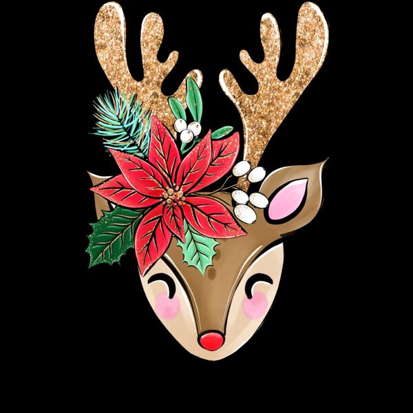 Darling Reindeer V Neck Thumbnail