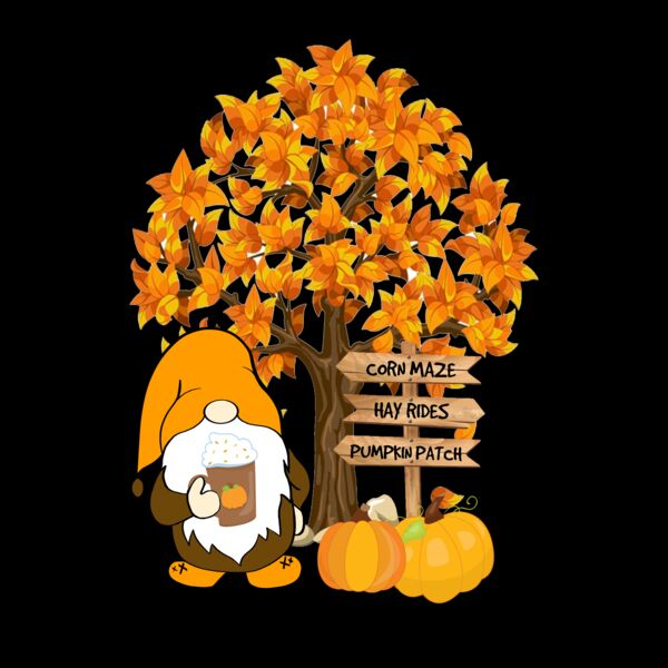 Pumpkin Gnome T Shirt Thumbnail