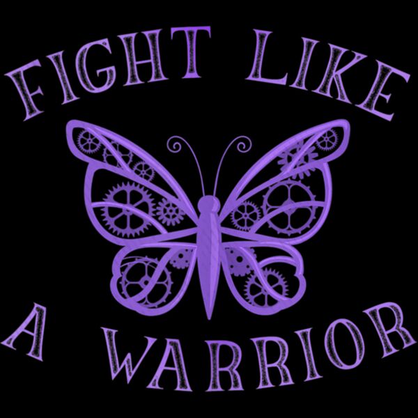 Purple Butterfly Fibro Migraine Lupus Warrior Awareness Tank Top Thumbnail