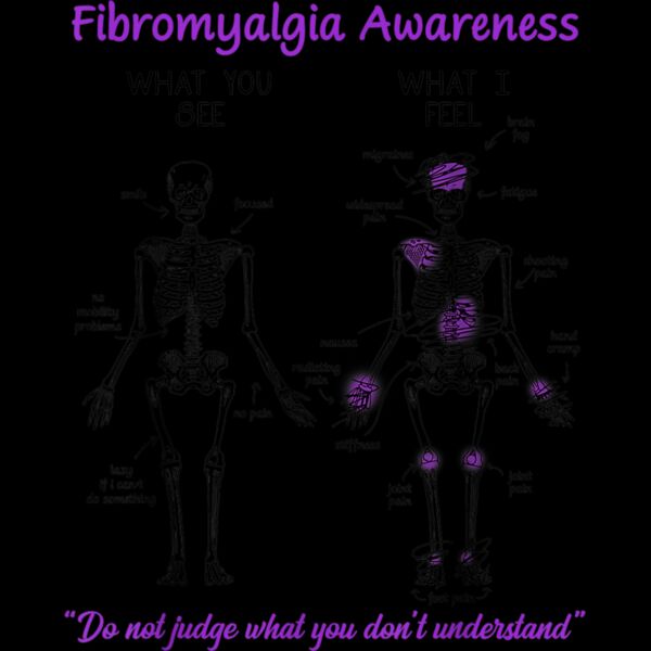 Fibromyalgia Awareness What You See What I Feel Skeleton T Shirt Thumbnail