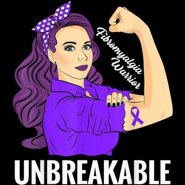 Fibromyalgia Awareness Strong Warrior Support Women Gift T Shirt Thumbnail