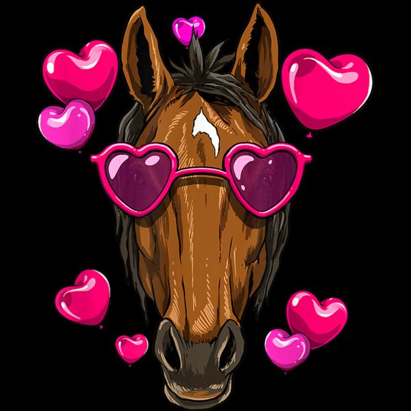 Valentines Day Horse Shirt Funny Horse Lover T Shirt Thumbnail