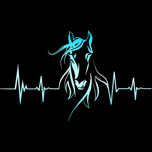 Horse Heartbeat Horse Lover Gifts Women Men Girls Teens T Shirt Thumbnail