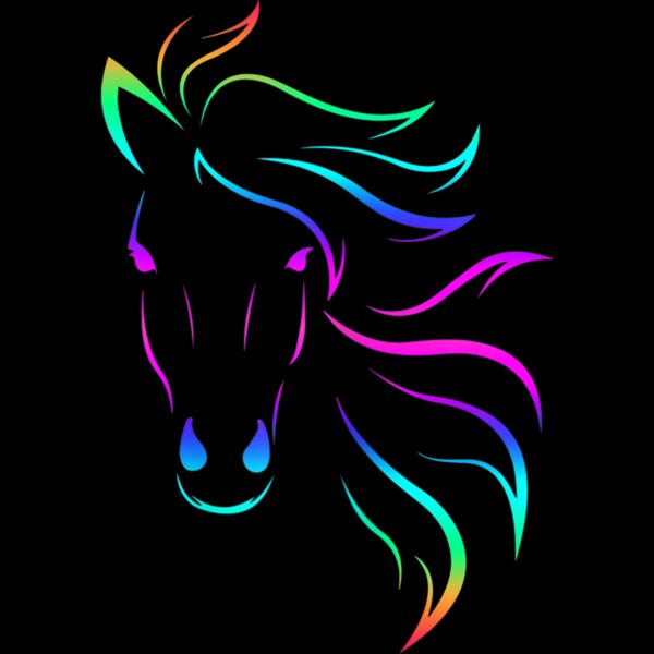 Horse Lovers Horseback Riding Equestrian Colorful T Shirt Thumbnail