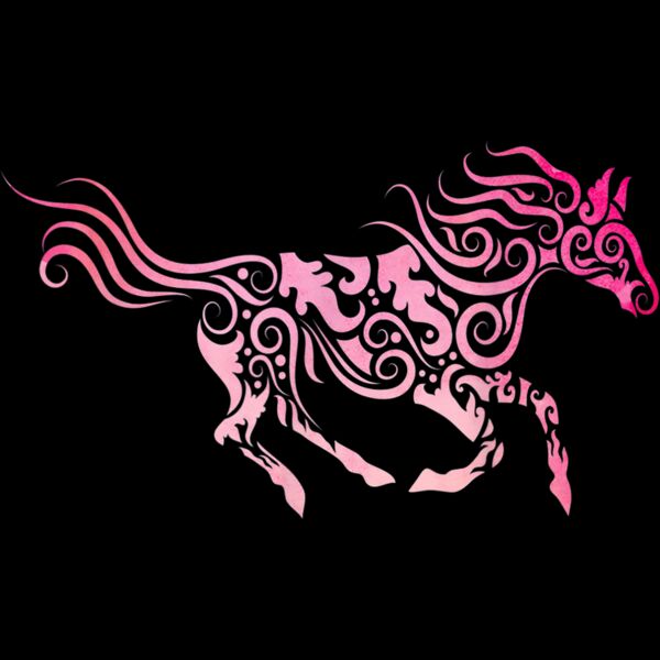 Fast Watercolor Horse Shirt for Girls Women Men   T Shirt Thumbnail