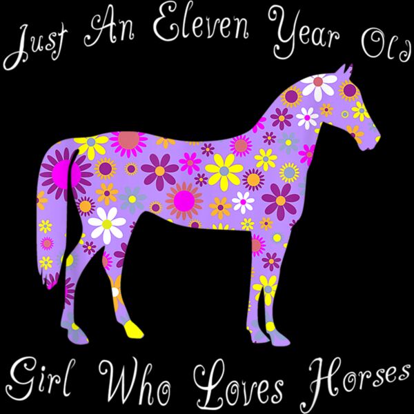 11 Year Old Horse Lover Gifts  Girls 11th Birthday Horse T Shirt Thumbnail