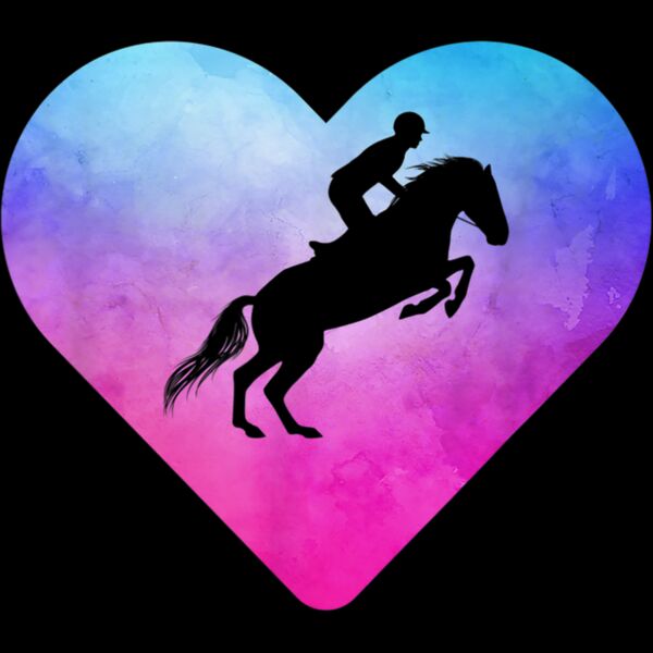 Women or Girls Show Jumping Horse T Shirt Thumbnail