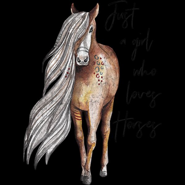 Just a Girl Who Loves Horses   Horse Lover T Shirt Premium T Shirt Thumbnail