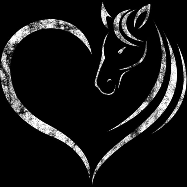 Cute Horse Lover Outfit Gift for Girls Women Horse and Heart T Shirt Thumbnail