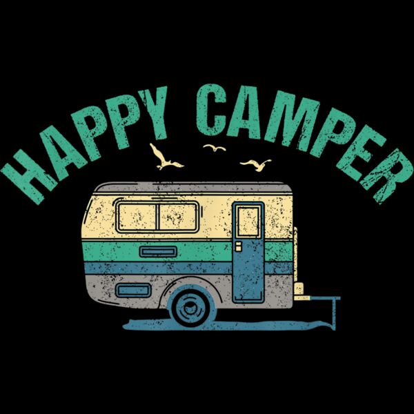 Happy Camper Perfect Family Gift Camping T Shirt Thumbnail