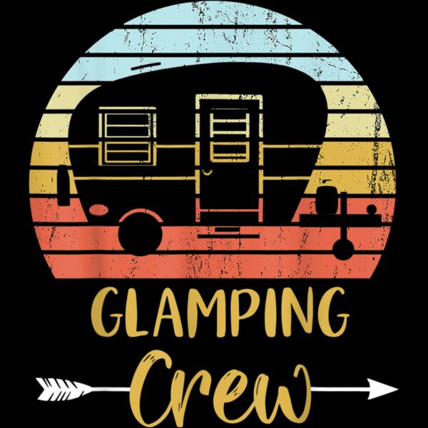 Glamping Crew Funny Matching Family Girls Camping Trip T Shirt Thumbnail