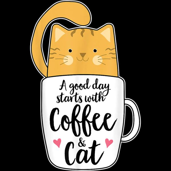 Funny Orange Cat Coffee Mug Tshirt Cat Lover Gifts T Shirt Thumbnail