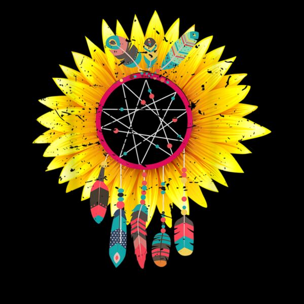Dream Catcher Sunflower Shirt Dreamcatcher Gift T Shirt Thumbnail