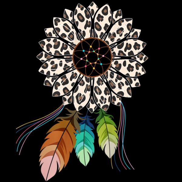 Dream Catcher Sunflower Leopard Costume Women Girl Gift T Shirt Thumbnail