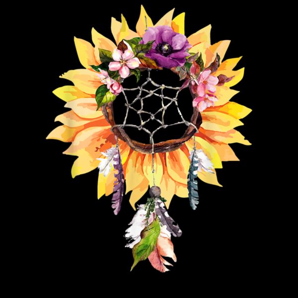 Dream Catcher   Sunflower Flower Lover   Dreamcatcher T Shirt 1 Thumbnail