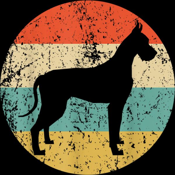 Great Dane Shirt   Vintage Retro Great Dane Dog T Shirt Thumbnail
