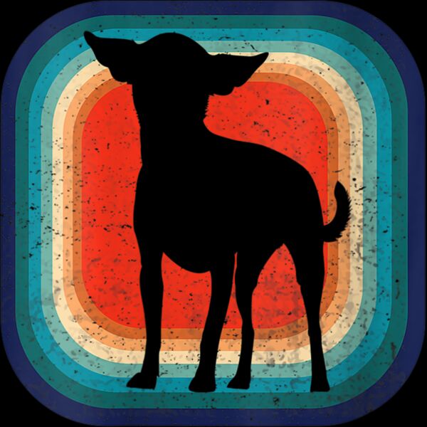 Womens Retro Vintage Dog 60s 70s Funny I Love My Chihuahua V Neck T Shirt Thumbnail