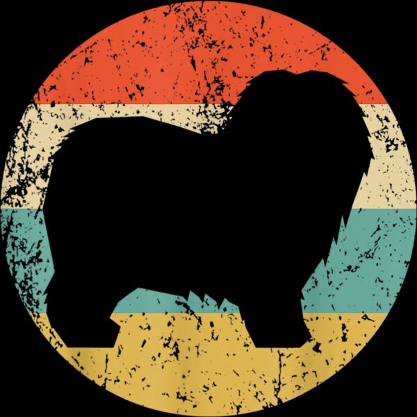 Old English Sheepdog Shirt   Vintage Retro Dog T Shirt Thumbnail