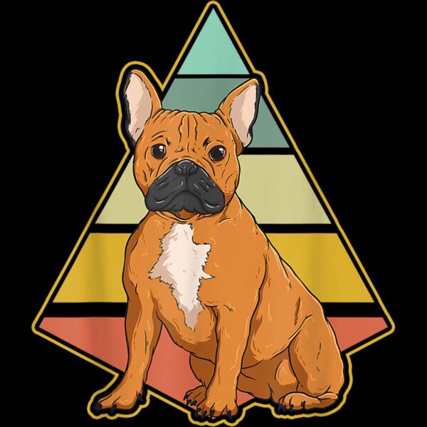 Vintage French Bulldog Dog Retro French Bulldog Lover T Shirt Thumbnail