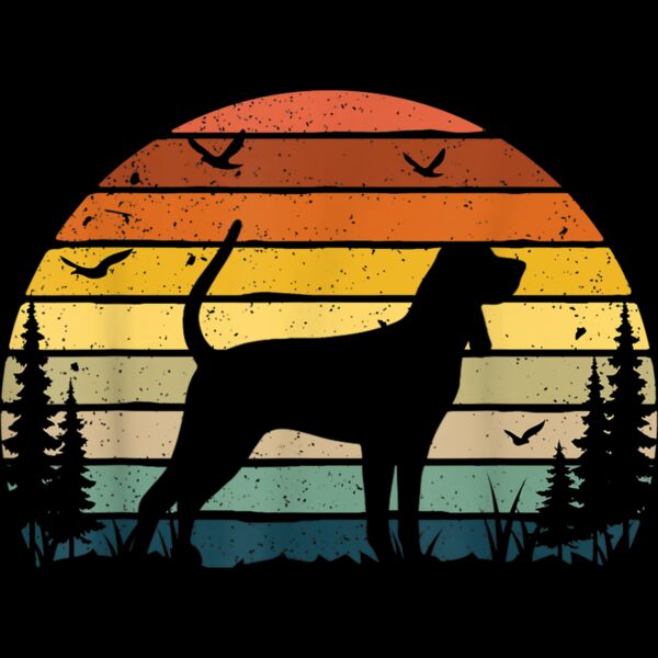 Redbone Coonhound Vintage Retro Dog Mom Dad Pet Lover Gift T Shirt Thumbnail