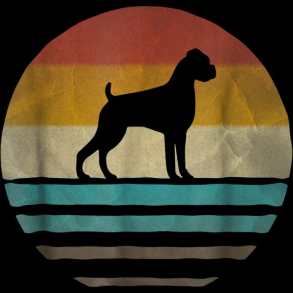 Boxer Dog Shirt Retro Vintage 70s Silhouette Breed Gift Thumbnail