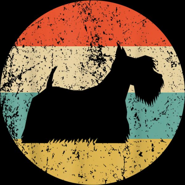 Scottish Terrier Shirt   Vintage Retro Scottie Dog T Shirt Thumbnail