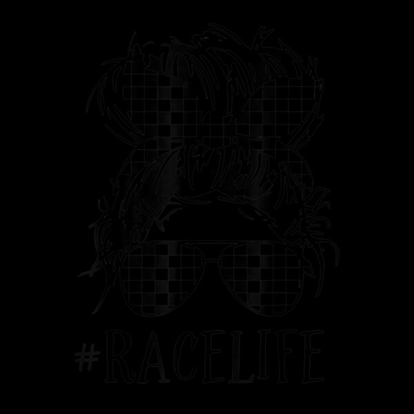 Mom Life Racing Race Life Mothers Day Messy Bun Thumbnail