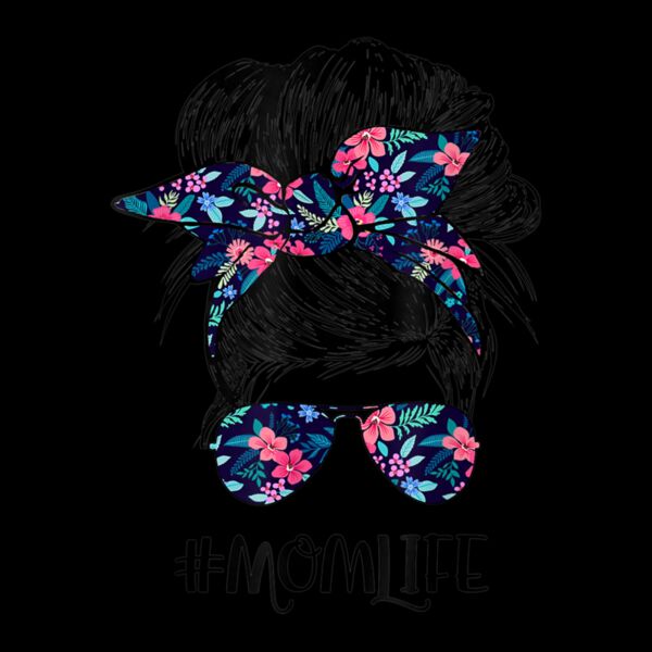 Mom Life Messy Hair Bun Women Mother s Day Funny Thumbnail