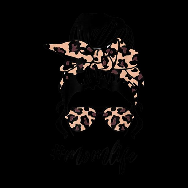 Classy Mom Life with Leopard Pattern Shades   Cool Messy Bun Thumbnail