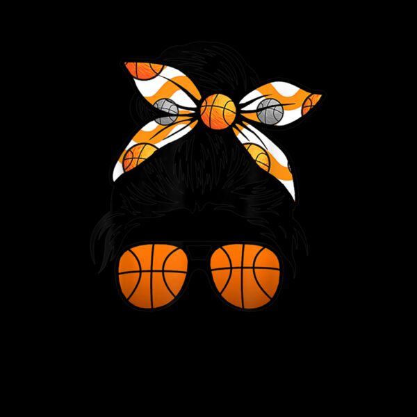 Mom Life Basketball Mothers Day Messy Bun Thumbnail