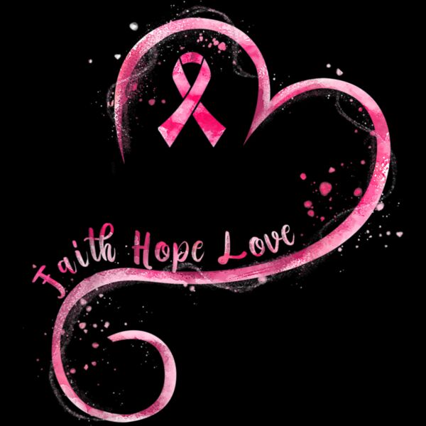 Faith Hope Love Pink Ribbon Breast Cancer Awareness T Shirt Thumbnail