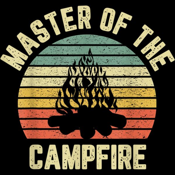 Master of the Campfire Camping Shirt Vintage Camper T Shirt Thumbnail
